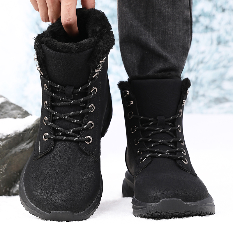 Men'S Fashion Loafers - Men Winter Snow Boots for Waterproof