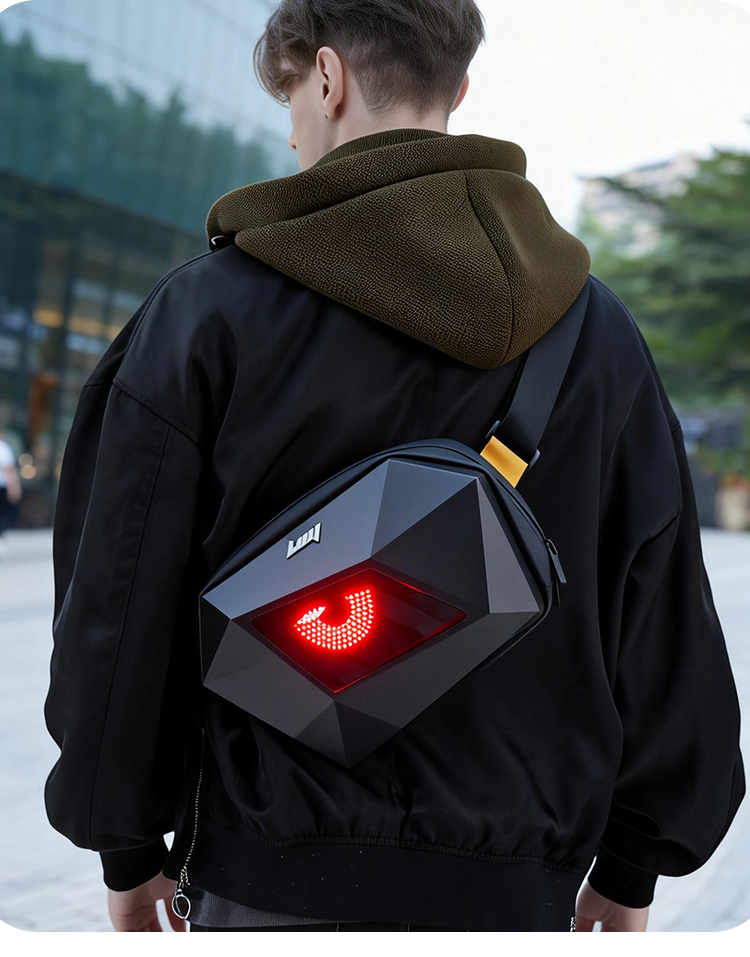 Fashion Harness Men - LED Smart Display Chest Bag Waterproof