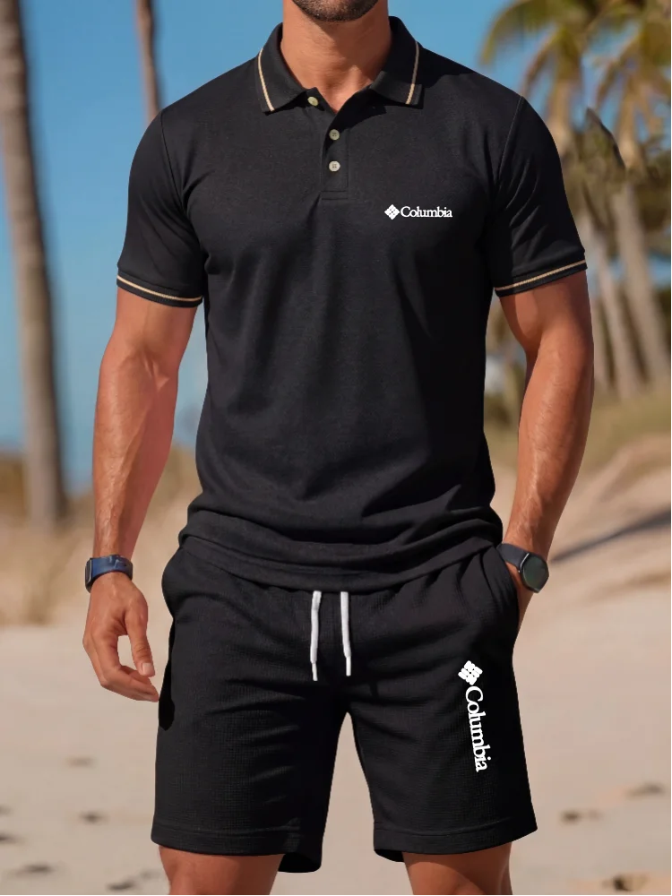 Men'S Fashion Brands - Brand Printed Polo Shirt Short Sleeved