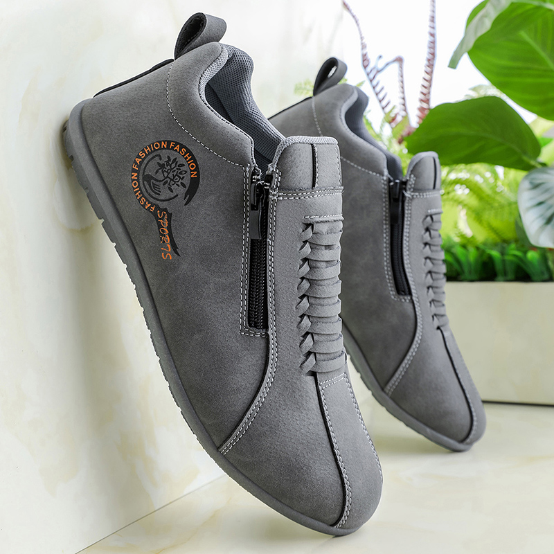 Suede Loafers Men - Suede Embroidery Casual Men's Shoes, Soft