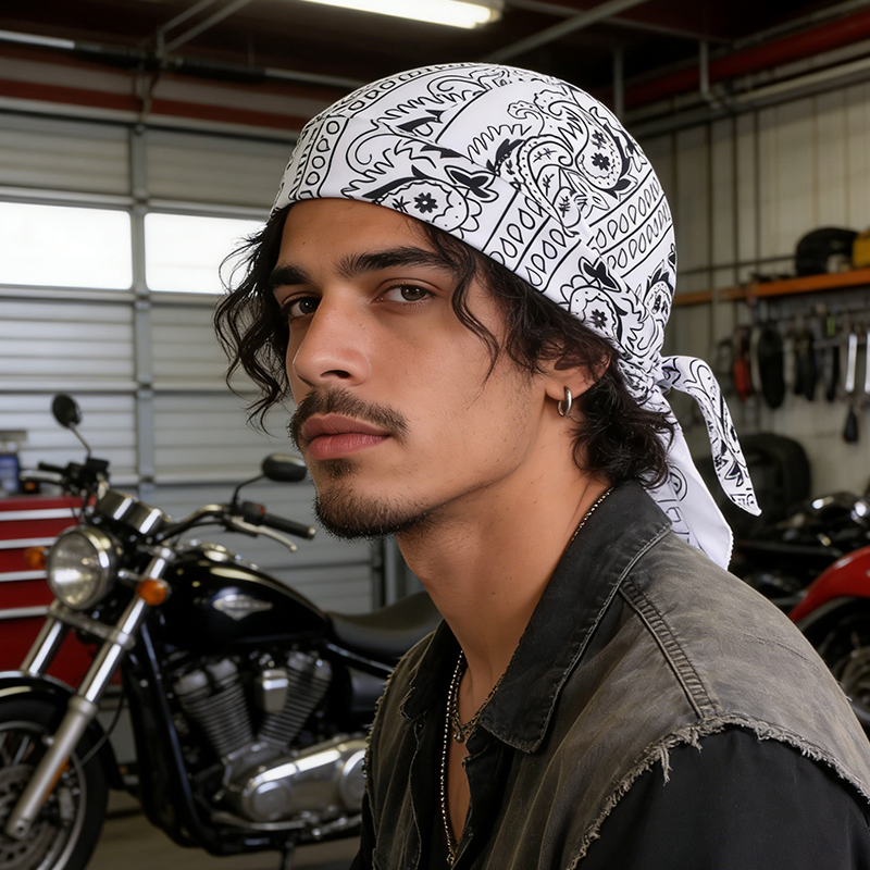 Men'S Fashion Head Scarf - Summer Unisex Hat Breathable Lightweight Pirate