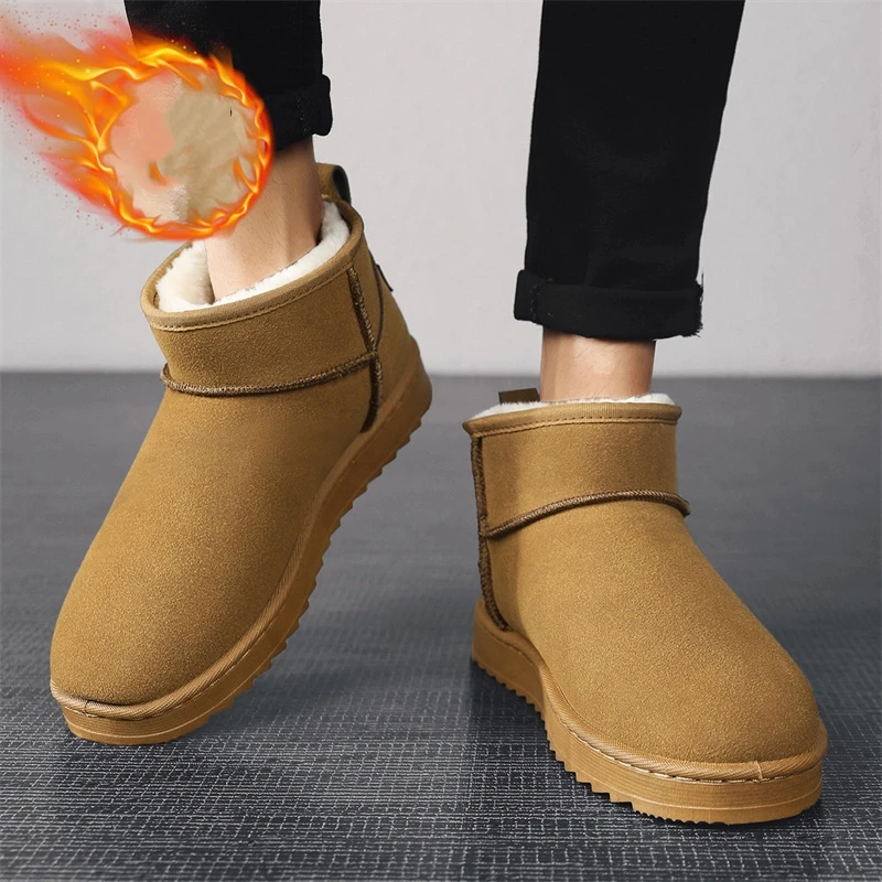 Men'S Fashion Brands - New Brown Suede Mini Boots for