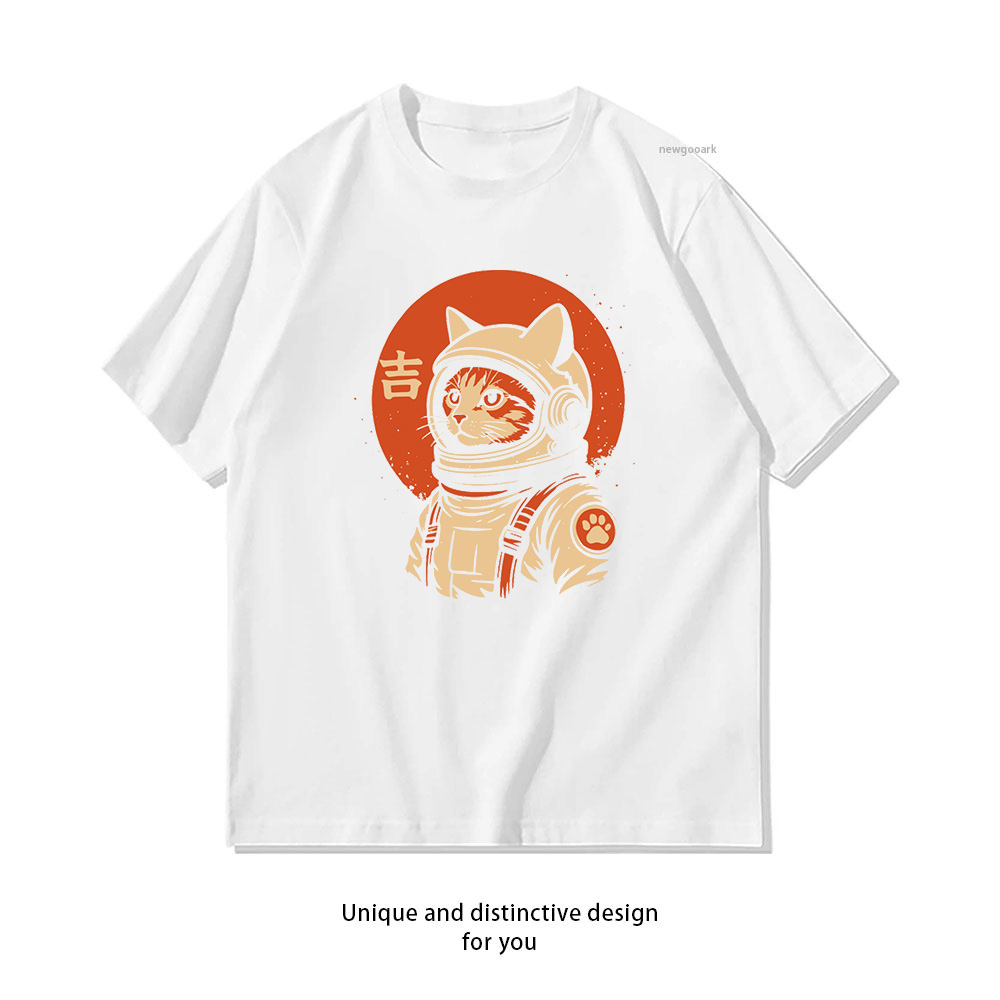 1950S Fashion Men'S - Space Cat Retro Japanese 1950s Art