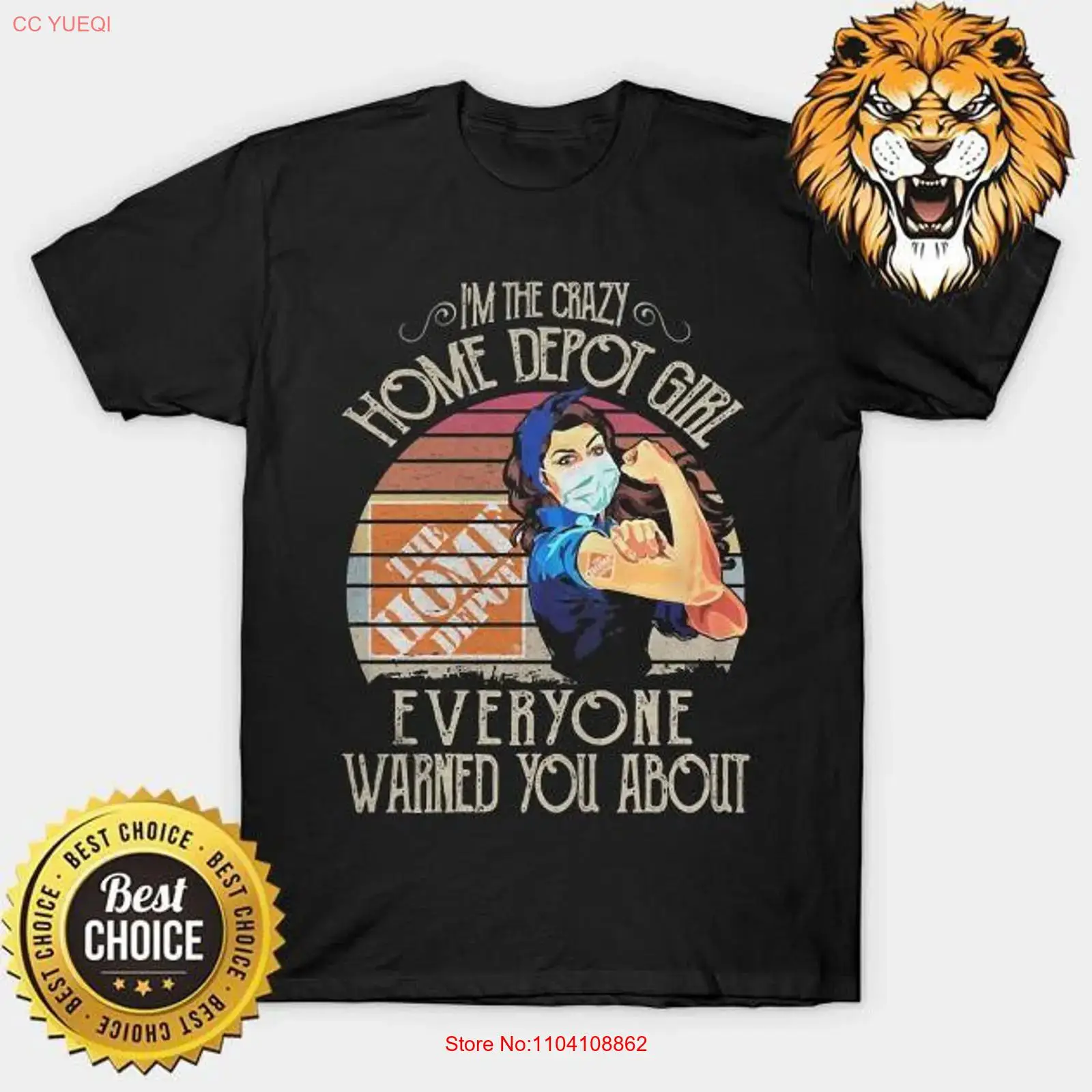 Home Depot Girl T Shirt vintag – обзор и цена Men'S Fashion Depot