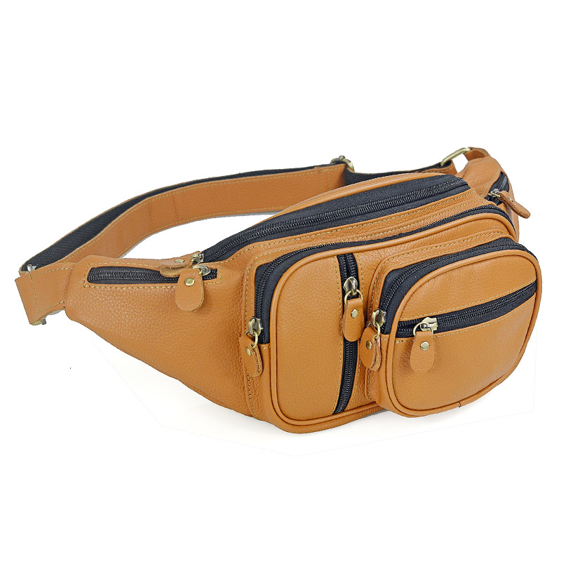 Men Genuine Leather Waist Pack – обзор и цена Fashion Harness Men