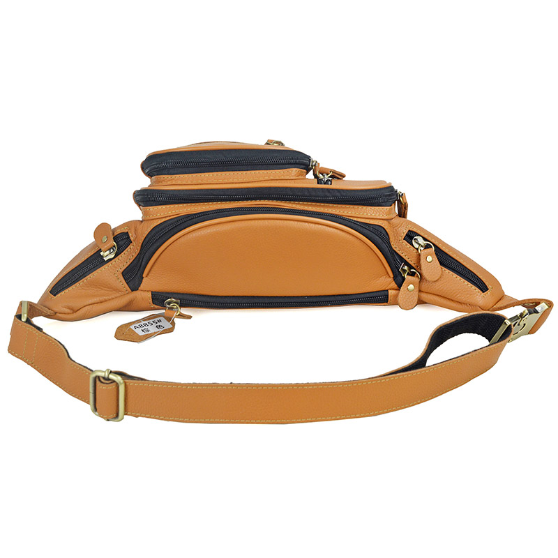 Men Genuine Leather Waist Pack – обзор и цена Fashion Harness Men