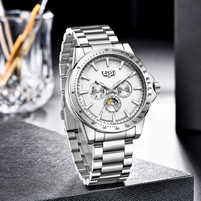 LIGE Top Brand Luxury Quartz M – обзор и цена Mens Fashion Week