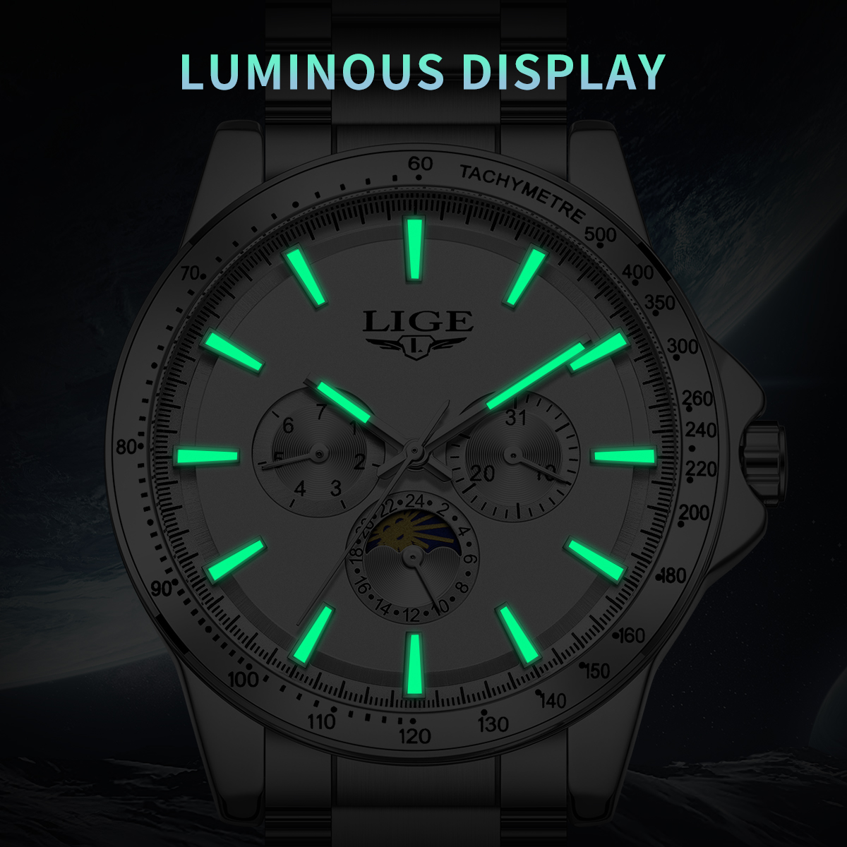LIGE Top Brand Luxury Quartz M – обзор и цена Mens Fashion Week