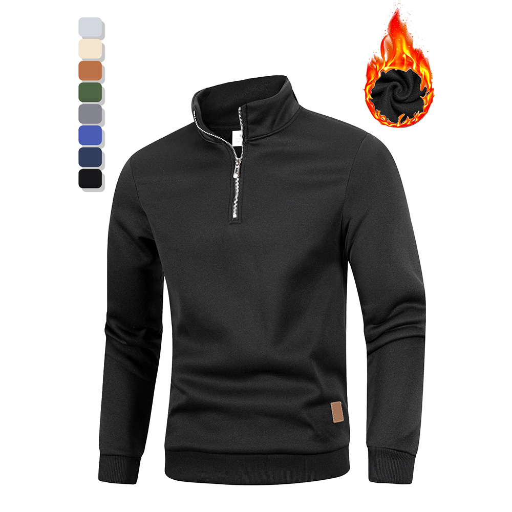 Autumn Men's Half Zipper Stand – обзор и цена Mens Fashion Jumpers