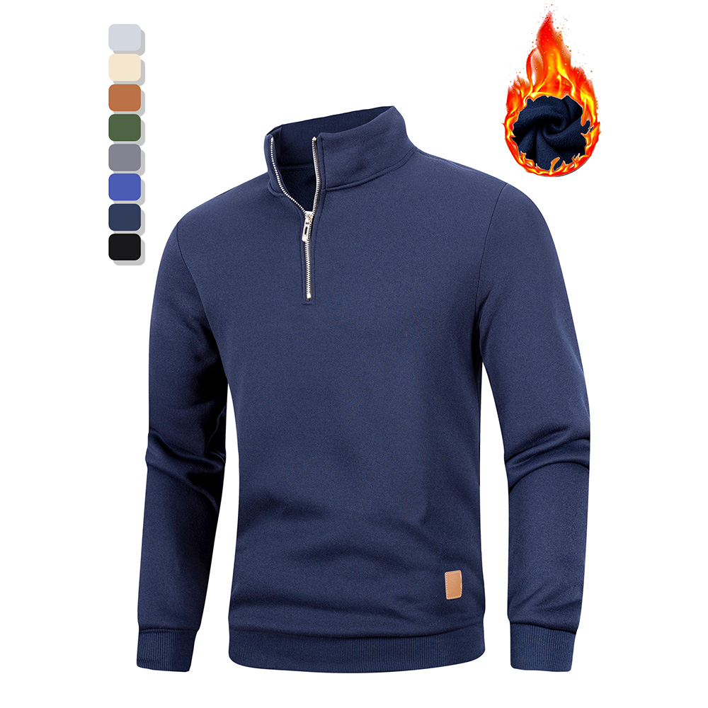 Autumn Men's Half Zipper Stand – обзор и цена Mens Fashion Jumpers
