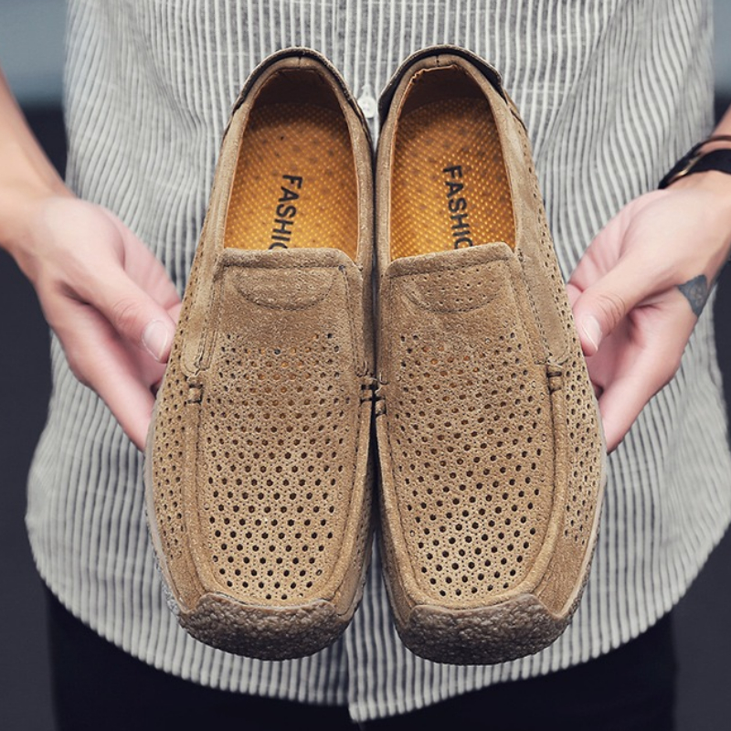 Men Loafers High-quality Slip  – обзор и цена Suede Loafers Men