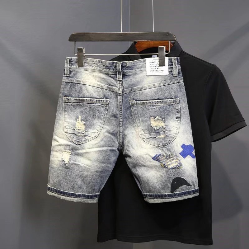 Summer Men's Fashion Scraped P – обзор и цена Men'S Fashion Jeans