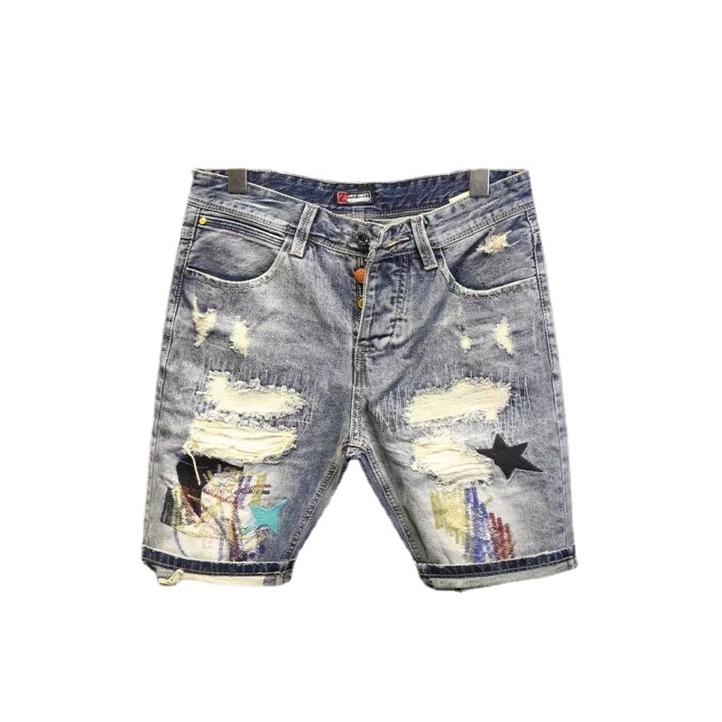 Summer Men's Fashion Scraped P – обзор и цена Men'S Fashion Jeans