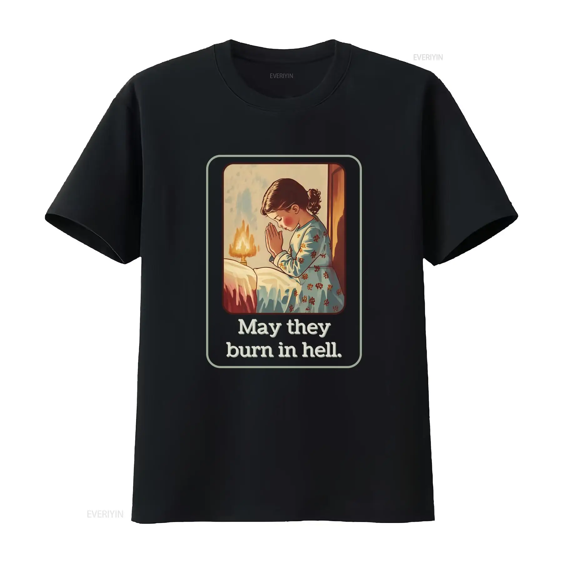May They Burn In Hell T Shirt  – обзор и цена 1950S Fashion Men'S