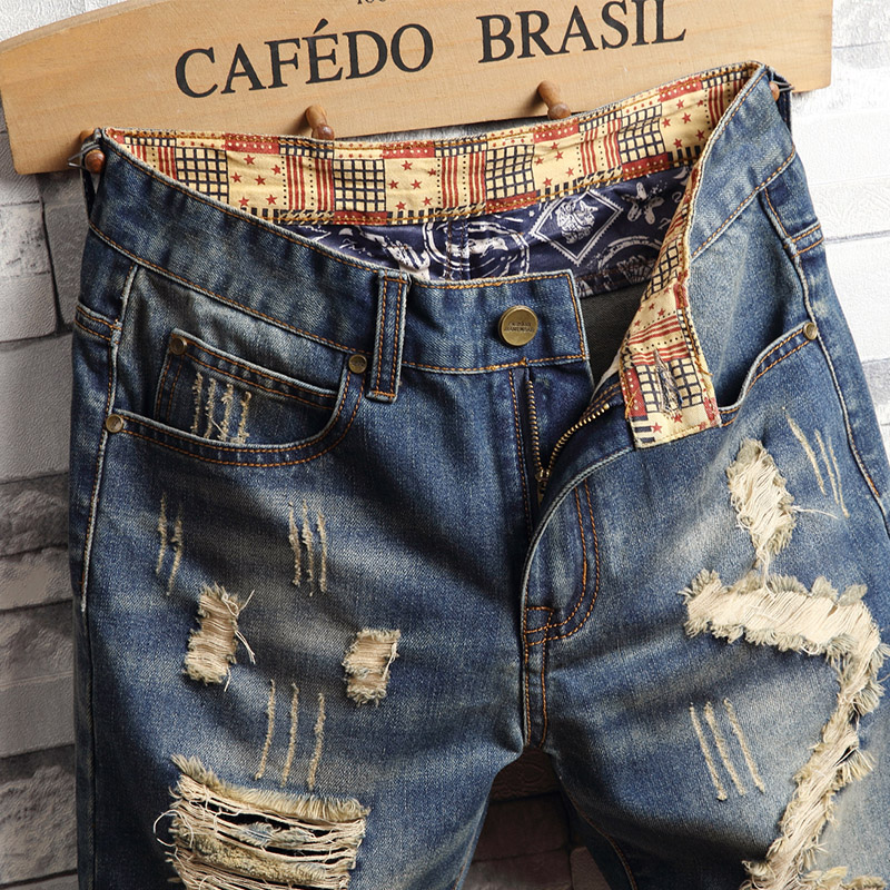 Ripped Hip-hop Denim Shorts Me – обзор и цена Men'S Fashion Jeans