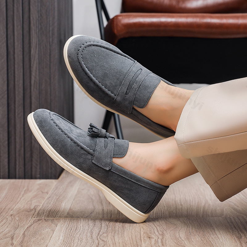Men Flat Loafers Frosted Suede – обзор и цена Suede Loafers Men