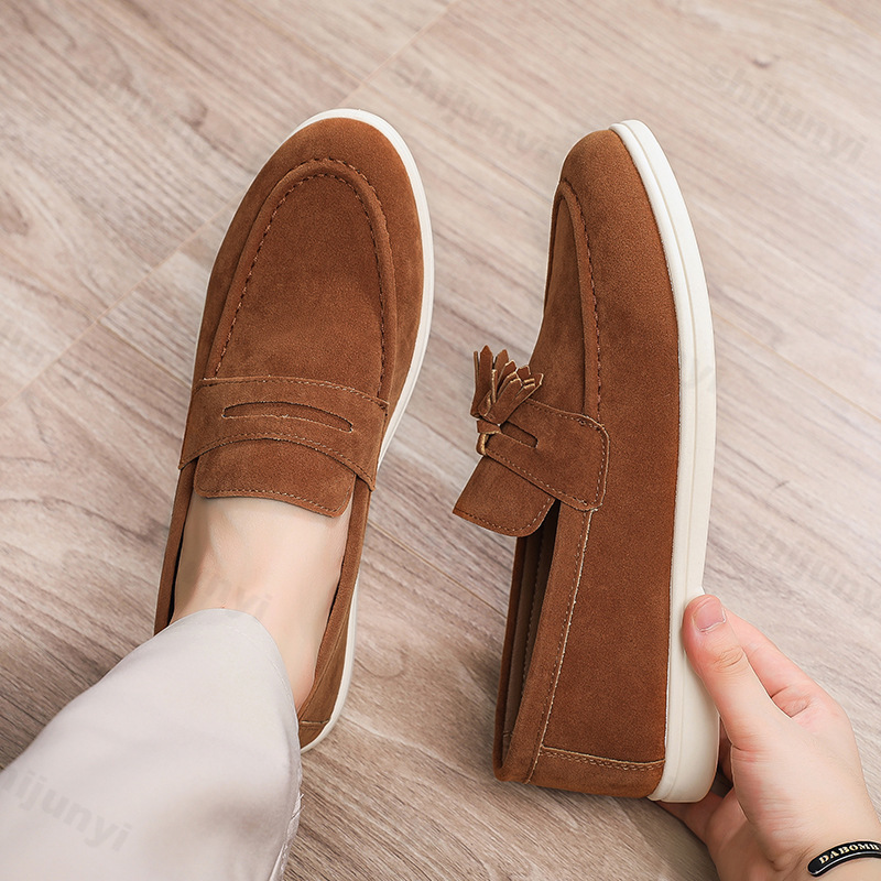 Men Flat Loafers Frosted Suede – обзор и цена Suede Loafers Men