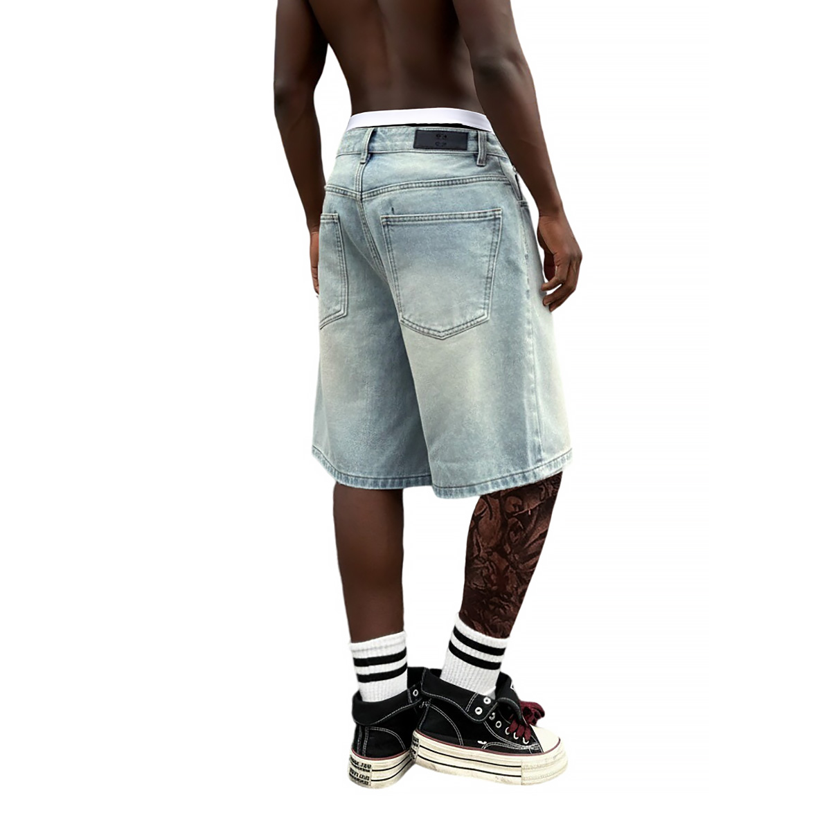 Metal Buckle Short Baggy Jeans – обзор и цена Men'S Fashion Jeans