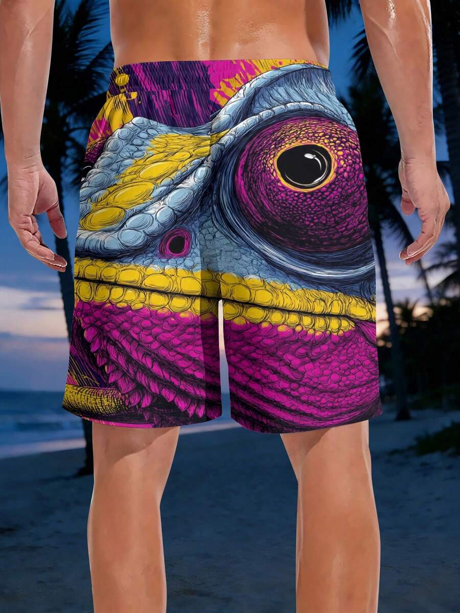 Mens Vibrant Chameleon Scale P – обзор и цена Swim Trunk Shorts