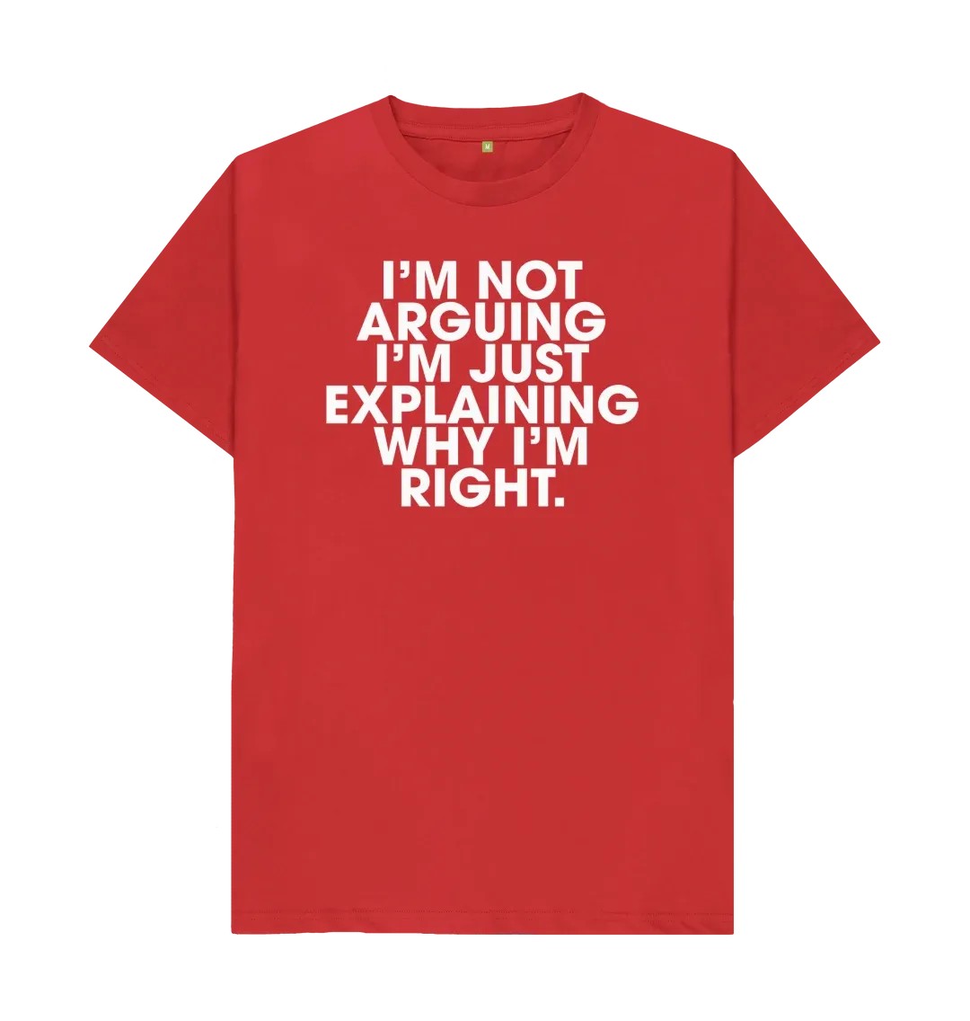 EXPLAINING WHY I'M RIGHT T SHI – обзор и цена Men'S Fashion Explained