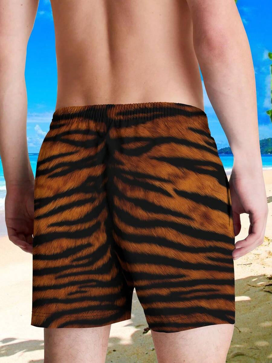 Mens Bold Tiger Stripe Swim Tr – обзор и цена Swim Trunk Shorts