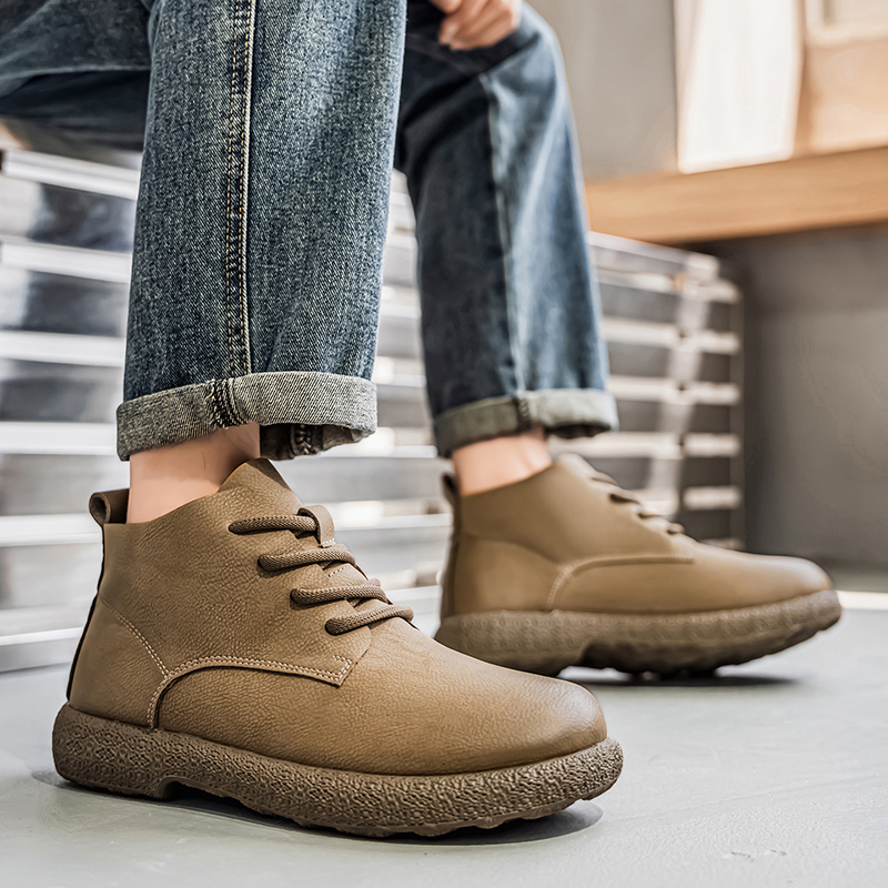 Men Ankle Boots Brown Short Bo – обзор и цена Chelsea Boots Men