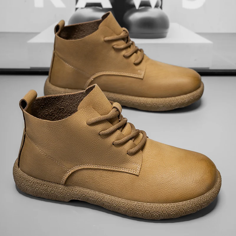 Men Ankle Boots Brown Short Bo – обзор и цена Chelsea Boots Men