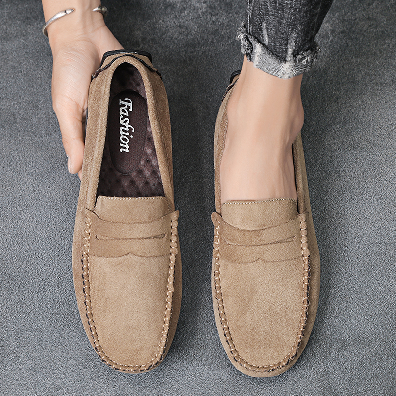 Men Suede Casual Leather Shoes – обзор и цена Suede Loafers Men