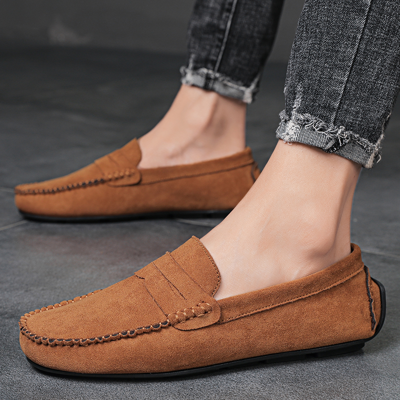 Men Suede Casual Leather Shoes – обзор и цена Suede Loafers Men