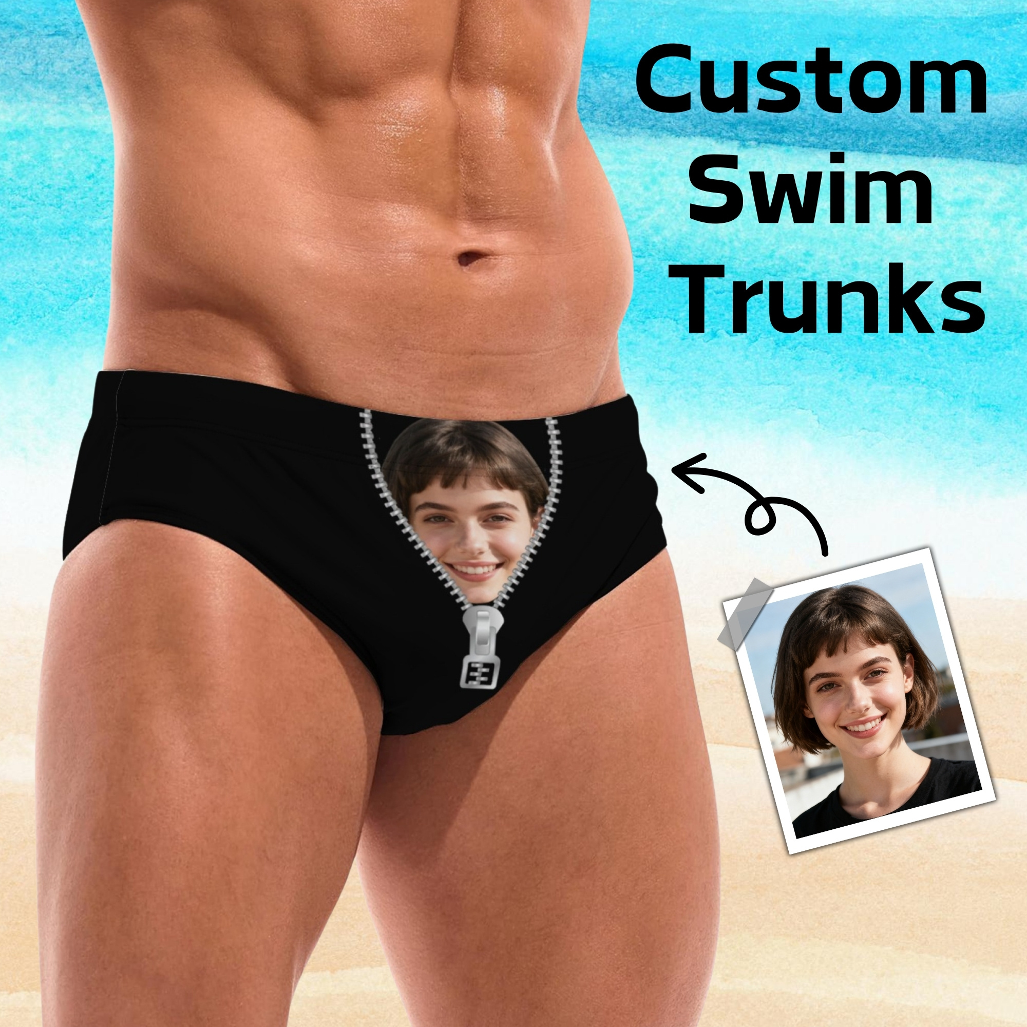 Personalized Custom Men's Swim – обзор и цена Swim Trunk Shorts