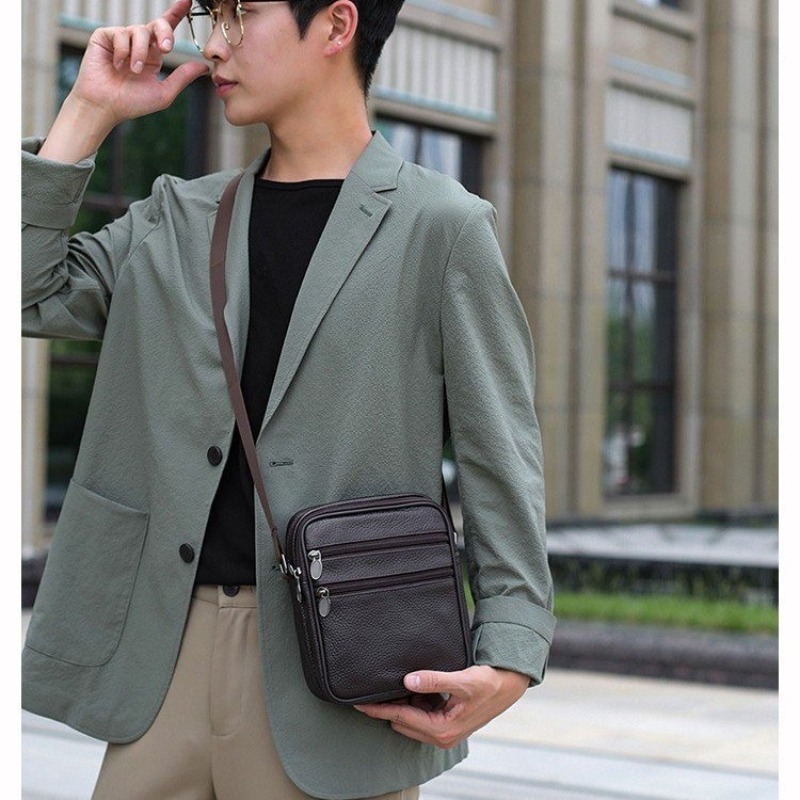 Men's Shoulder Messenger Bag C – обзор и цена Fashion Harness Men