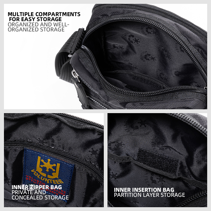 VOLUNTEER 7L Phone Crossbody B – обзор и цена Fashion Harness Men