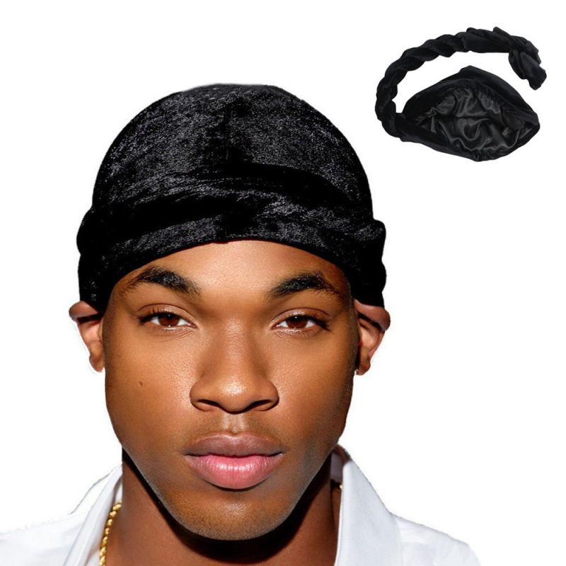 Solid Color Men's Velvet Head  – обзор и цена Men'S Fashion Head Scarf