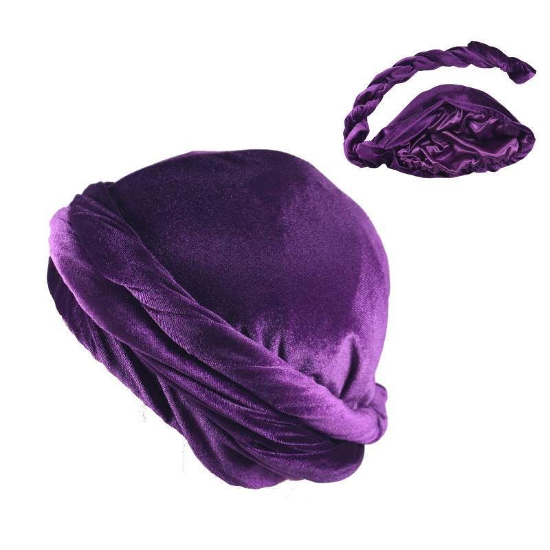 Solid Color Men's Velvet Head  – обзор и цена Men'S Fashion Head Scarf