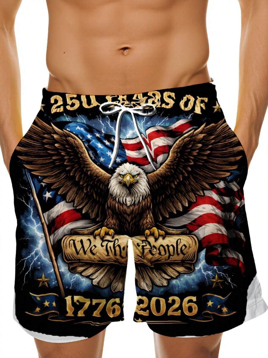 Patriotic Swim Trunks Men Beac – обзор и цена Swim Trunk Shorts