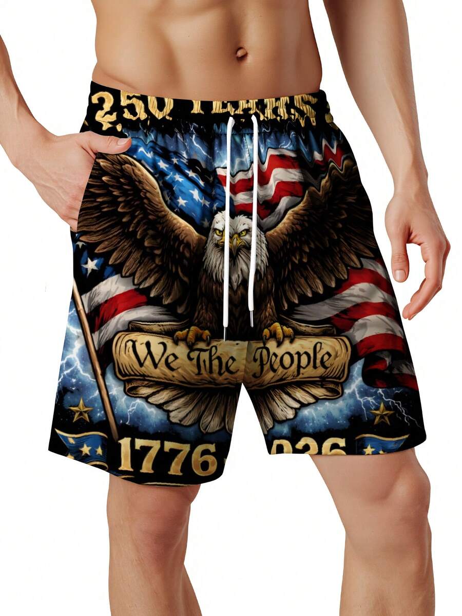 Patriotic Swim Trunks Men Beac – обзор и цена Swim Trunk Shorts