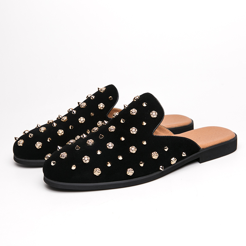 Men's Summer Backless Leather  – обзор и цена Suede Loafers Men