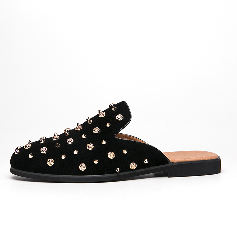 Men's Summer Backless Leather  – обзор и цена Suede Loafers Men