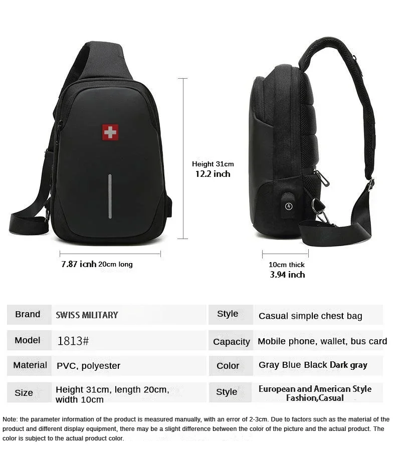 Men's Fashion Chest Bag Waterp – обзор и цена Fashion Harness Men