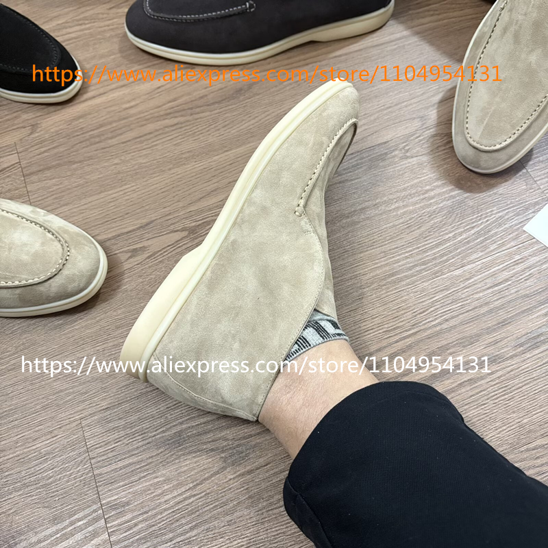 apricot black Loafers Casual B – обзор и цена Suede Loafers Men
