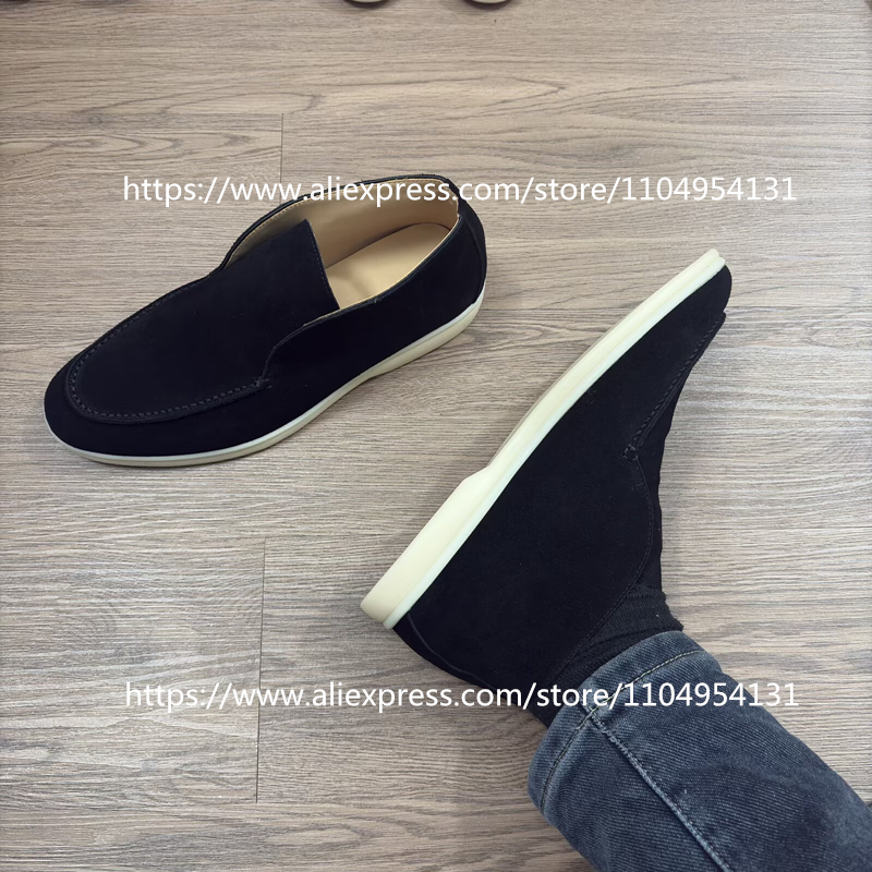 apricot black Loafers Casual B – обзор и цена Suede Loafers Men