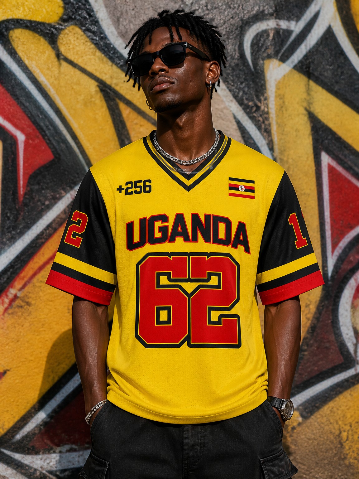 Uganda Satin V-Neck T-Shirt, M – обзор и цена Men Fashion Uganda