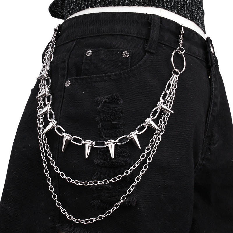 Hip Hop Punk Rock Metal Pants  – обзор и цена Men'S Fashion Jeans