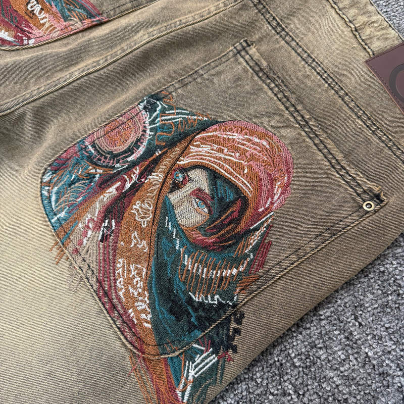Retro Casual Masked Goddess Em – обзор и цена Men'S Fashion Jeans