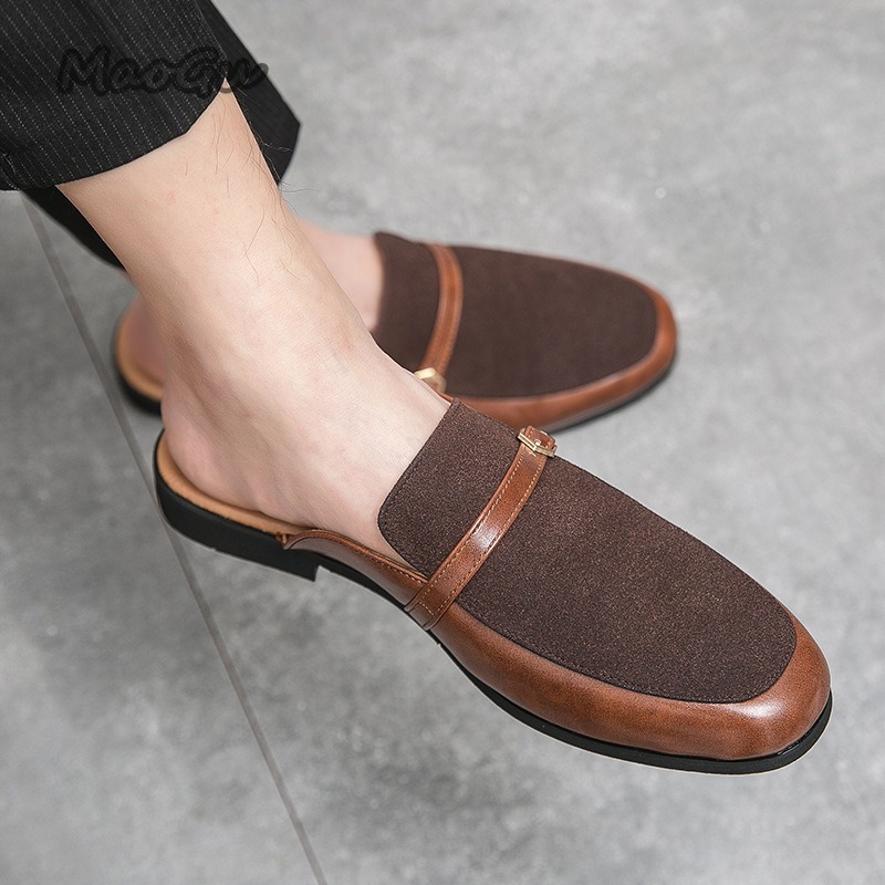 Men's Pantuflas Faux Leather & – обзор и цена Suede Loafers Men