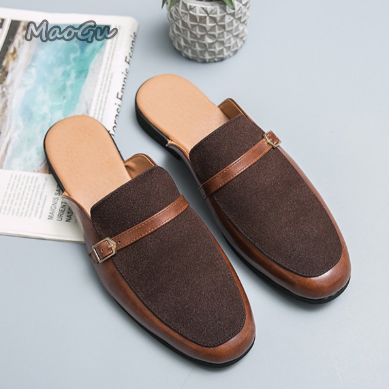 Men's Pantuflas Faux Leather & – обзор и цена Suede Loafers Men