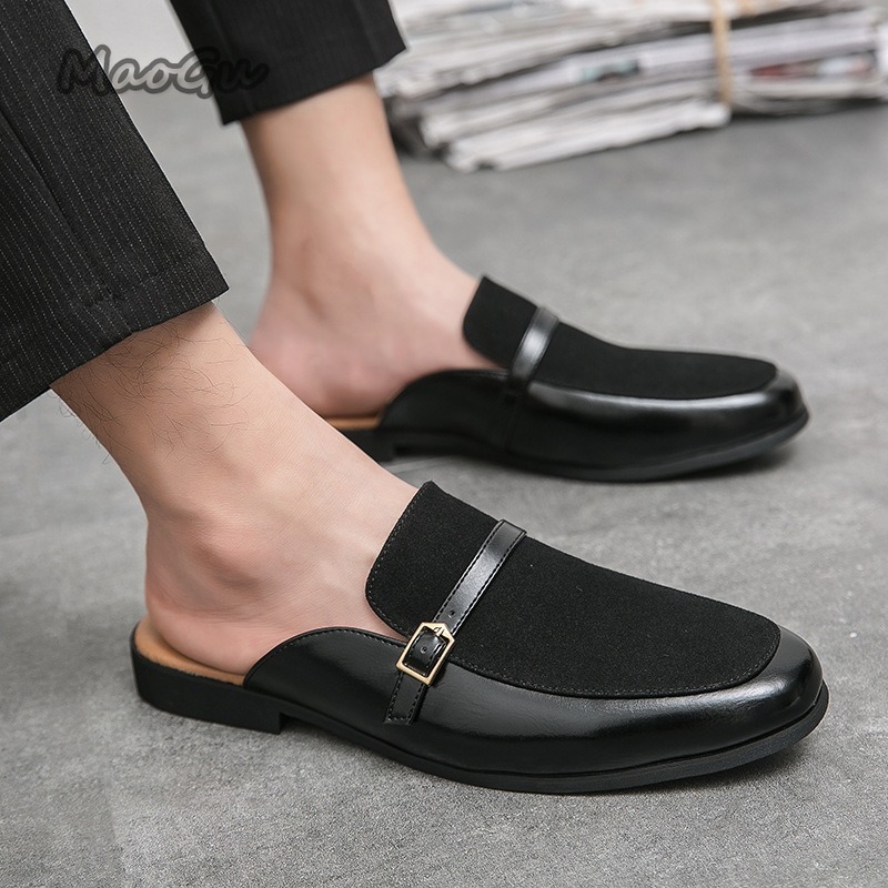 Men's Pantuflas Faux Leather & – обзор и цена Suede Loafers Men