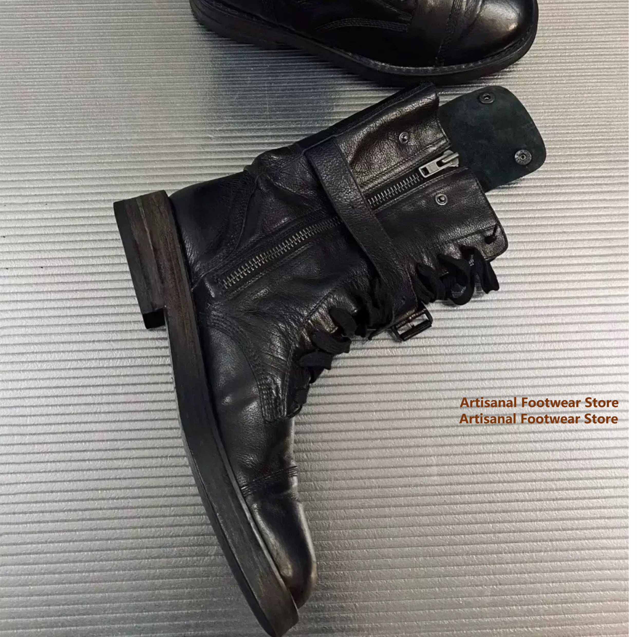 Black Leather Mid-Calf Men's B – обзор и цена Chelsea Boots Men