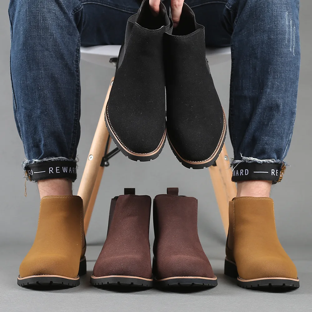 Men Ankle Boots British Style  – обзор и цена Chelsea Boots Men