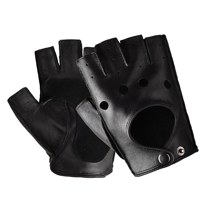 Unisex Breathable Half Finger  – обзор и цена Driving Gloves Leather